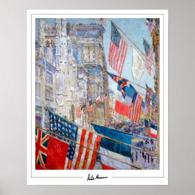 Childe Hassam Zedign Art Poster nr 425-2 (Framsidan)