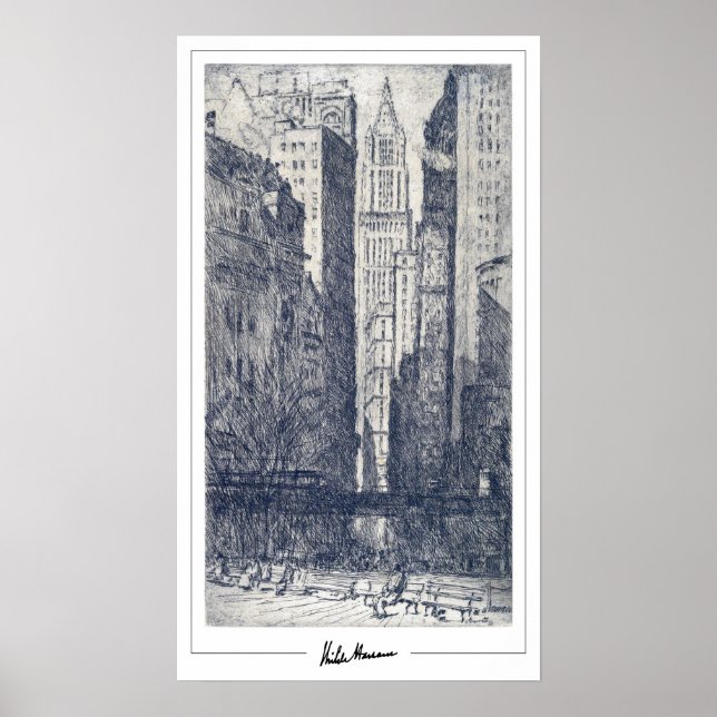 Childe Hassam Zedign Art Poster nr 440 (Framsidan)