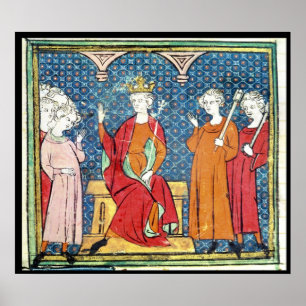 Childeric II, Merovingian kung av Austrasia Poster