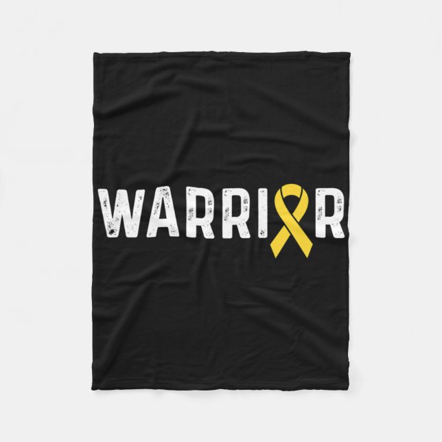 Childhood Cancer Awareness Ribbon Warrior  Fleecefilt (Framsidan)