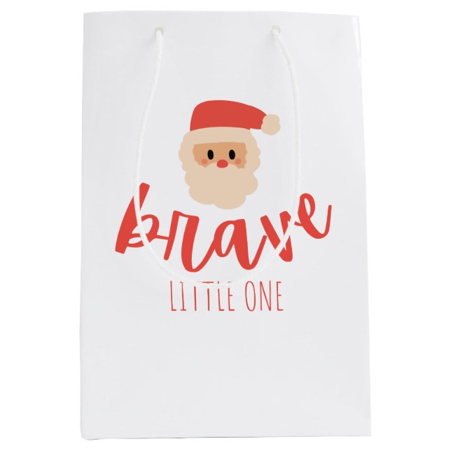 childhood cancer brave Christmas Santa Gift Bag (Framsidan)