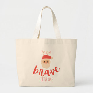childhood cancer brave Custom Christmas Santa Jumbo Tygkasse