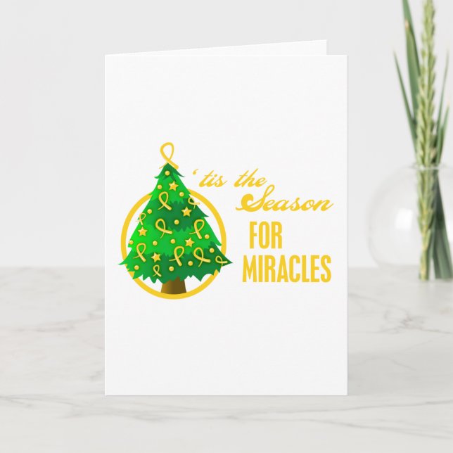 Childhood Cancer Christmas Miracles Helgkort (Framsida)
