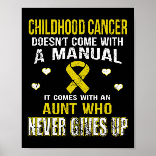 CHILDHOOD CANCER levereras med Moster som aldrig h Poster