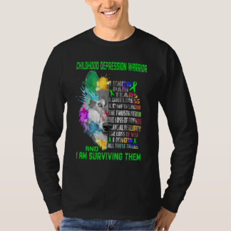 Childhood Depression I Know All Things And I Survi T Shirt