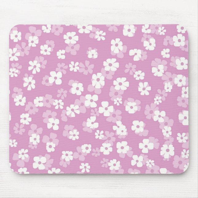 Childish Pink Flower Pattern Musmatta (Framsidan)