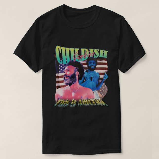 Childiska Gambino T Shirt (Design framsida)