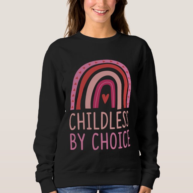 Childless By Choice Trendy Bohemian Rainbow Boho S T Shirt (Framsida)