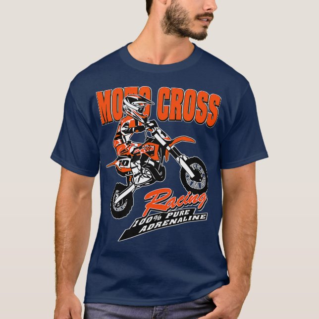 Children Motocross Dirt Bike Kids MX T Shirt (Framsida)
