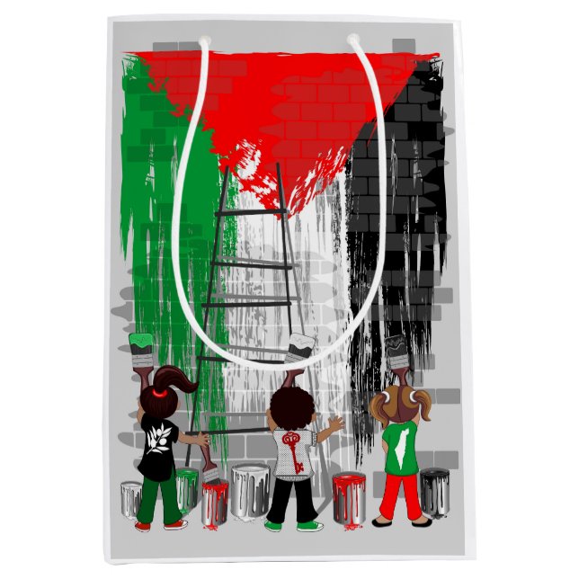Children of Gaza Painting Palestine Flag  (Framsidan)