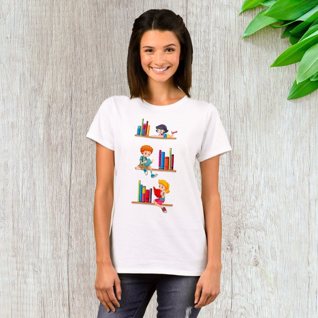 Children Reading Books T Shirt (Skapare uppladdad)