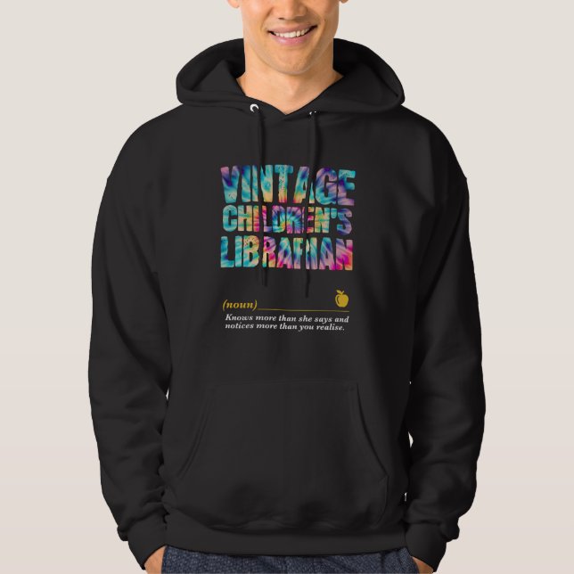 Children s Librarian Appreciation Week Back to Sch Hoodie (Framsida)