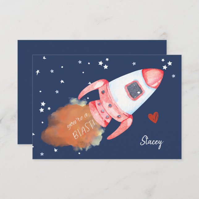 Children Valentine "You're a Blast!" (Fram/baksida)