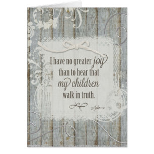 Children Walk in Truth - 3 John 1:4 Hälsningskort