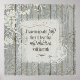Children Walk in Truth - 3 John 1:4 Poster