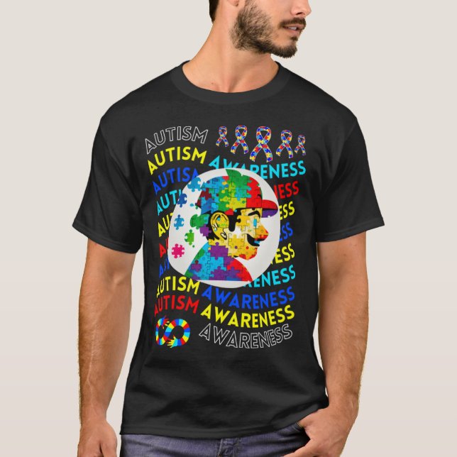 Childrens Autism Awareness Navigating Autism Autis T Shirt (Framsida)