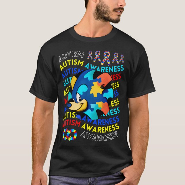 Childrens Autism Awareness Navigating Autism Autis T Shirt (Framsida)