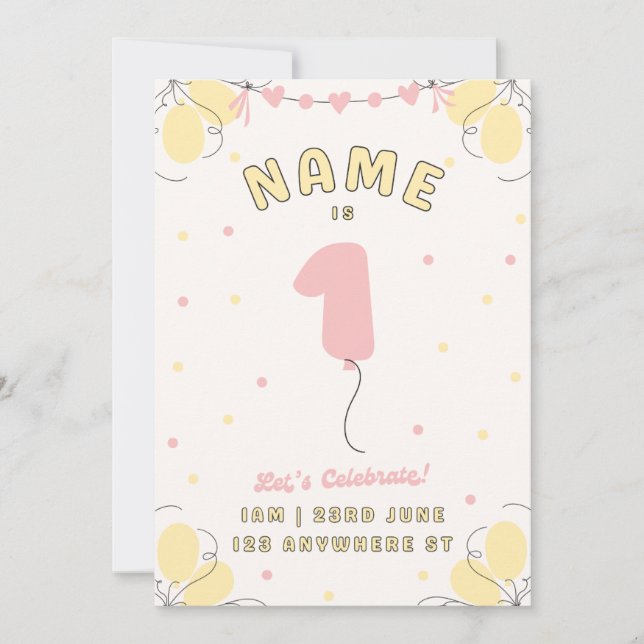 Children's birthday spara datumet (Framsida)