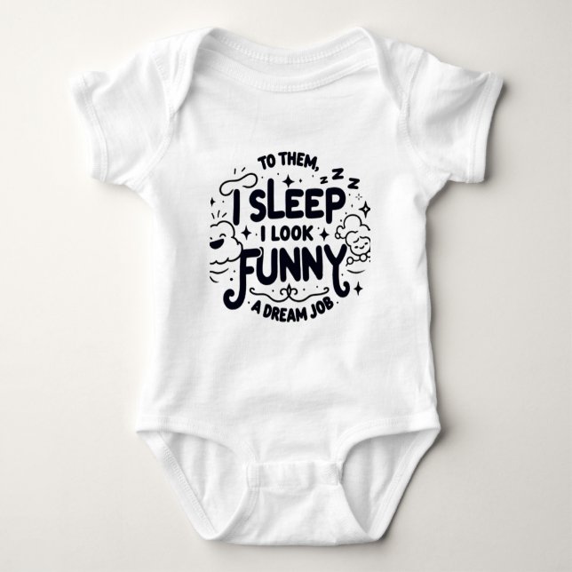 Children's bodysuit with a funny inscription t shirt (Framsida)
