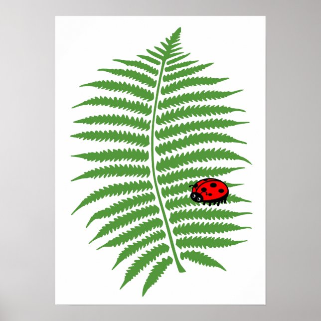 Childrens Colorful Ladybug Poster Skriv ut (Framsidan)