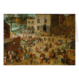 Childrens Games av Pieter Bruegel den äldre Hälsningskort