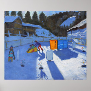 childrens glass Clusaz 2014 Poster