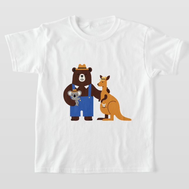 Children's illustration t shirt (Laydown)