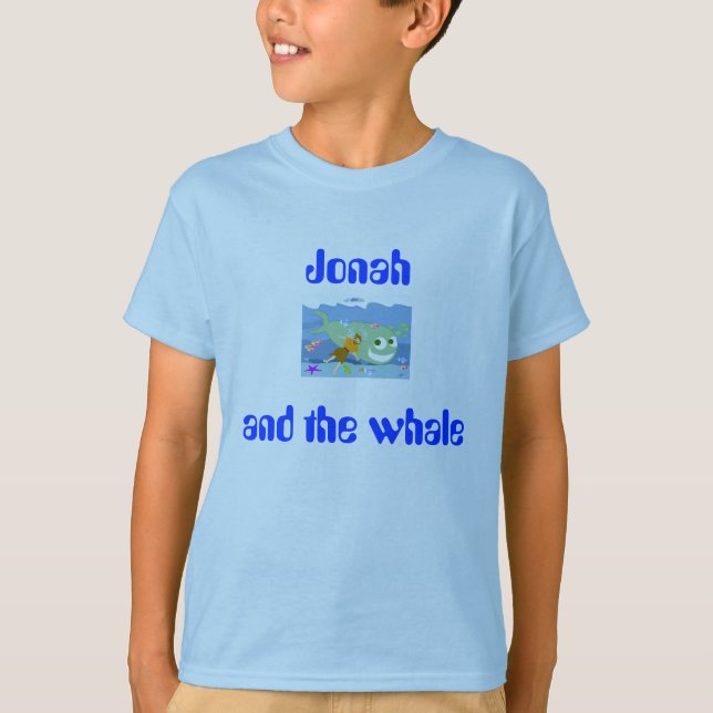 children's Jonah and the whale tee (Framsida)