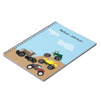 Children's Monster Truck School Anteckningsbok