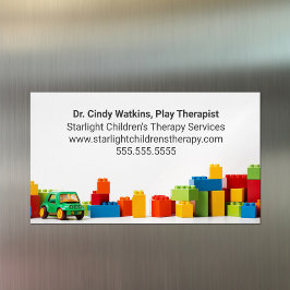 Children's Play Therapist Toys Kids Psychologist Magnetiska Visitkort