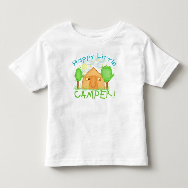 Childrens Summer Camping T-Shirt (Framsida)
