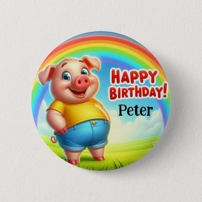 Child's birthday badge  knapp (Framsida)