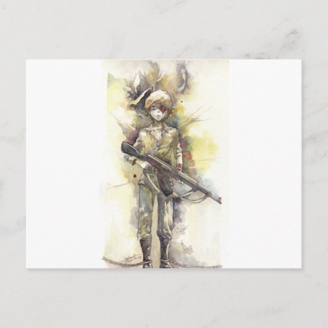 childsolider vykort (Framsida)