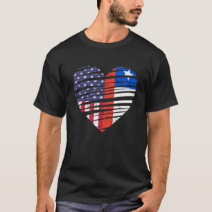 Chile American Grown Heart USA Patriot Heritage Mo T Shirt