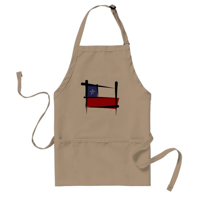 Chile borstar flagga förkläde (Framsidan)