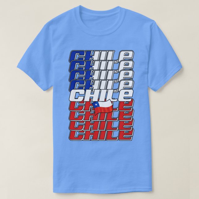 Chile Cascade-text 3 T Shirt (Design framsida)