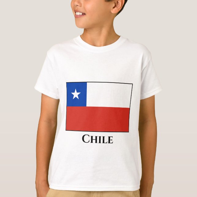 Chile (Chile), Flagga Magnet T Shirt (Framsida)