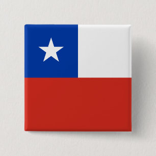 Chile (chilenska) Flagga Knapp