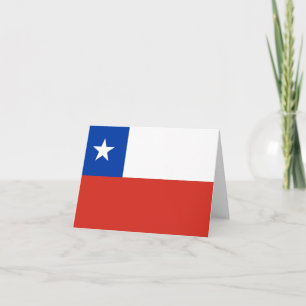 Chile (chilenska) Flagga Kort