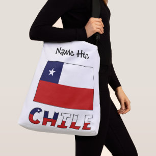 Chile Chilenska Flagga Personlig Axelväska
