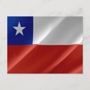 Chile - chilenska flagga - vykort