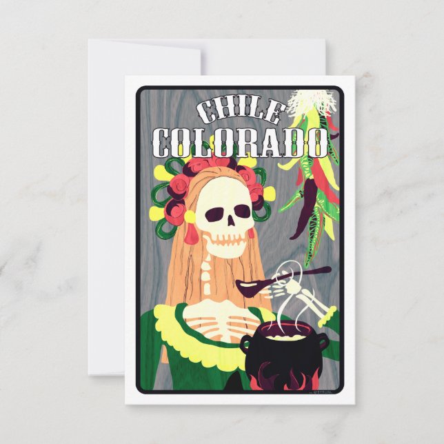 Chile colorado (coola scheme) inbjudningar (Framsida)