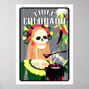 Chile colorado (coola scheme) poster