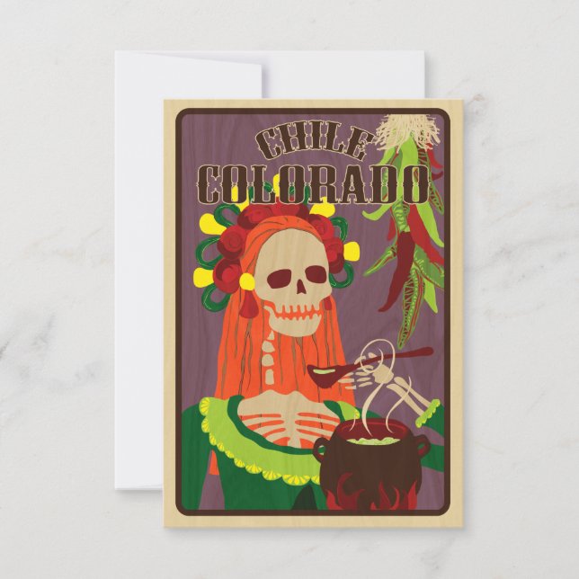 Chile colorado inbjudningar (Framsida)