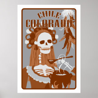Chile colorado : orange burn poster