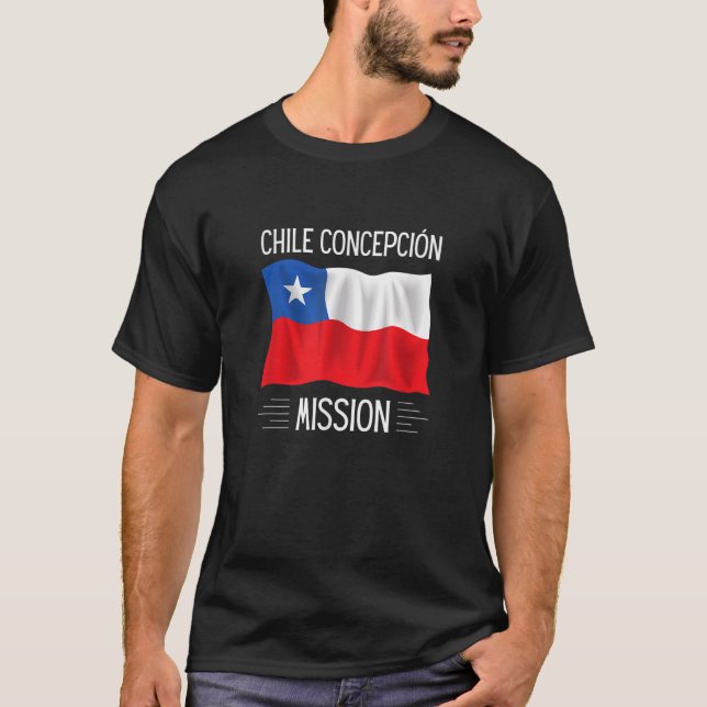 Chile Concepci n LDS Uppdrag Proud Mormon Missiona T Shirt (Framsida)