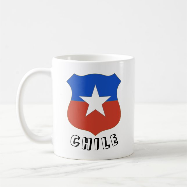 Chile Emblem Kaffemugg (Vänster)