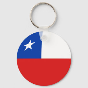 Chile Fisheye Flagga Keychain Nyckelring