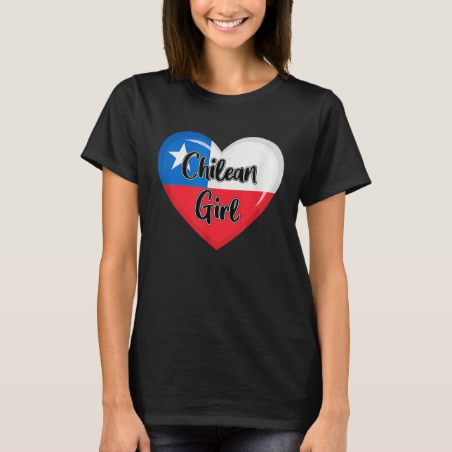 Chile Flag  for Women Chilean Girl T Shirt (Framsida)