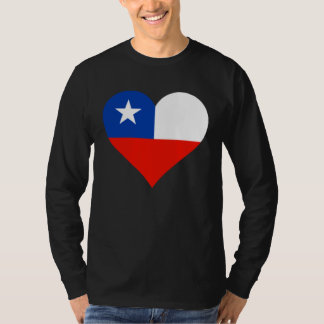 Chile Flag Heart Chile Love Chile T Shirt